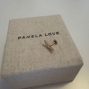 Pamela Love Molten Crescent Flat Back Earring